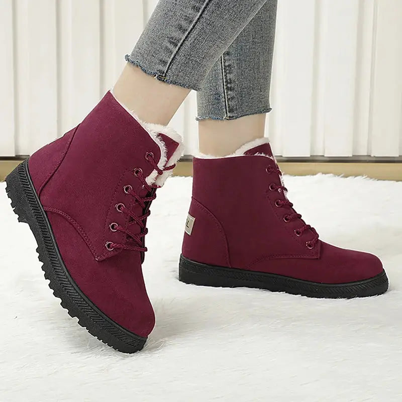 Bota Para Neve Feminina Forrada