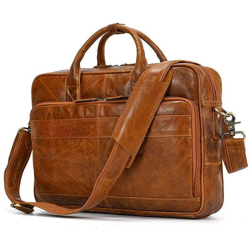 Bolsa Maleta Business Fausto Couro Retrô