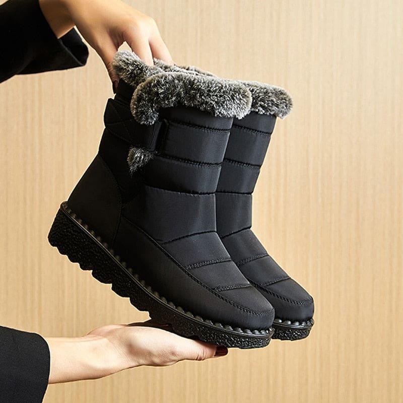 Bota Para Neve Feminina Forrada Impermeável