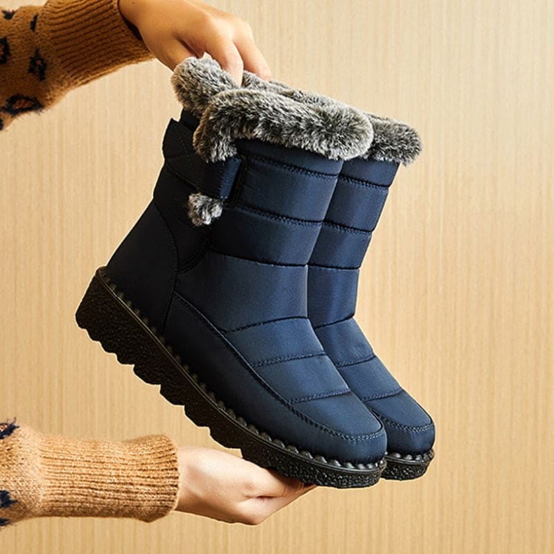 Bota Para Neve Feminina Forrada Impermeável