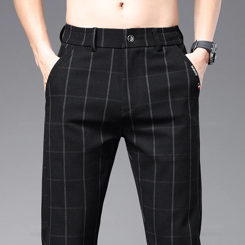 Calça Social Xadrez Masculina