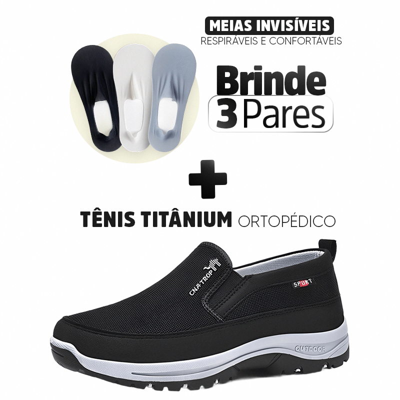Tênis Sport Titanium Ortopédico + Brinde