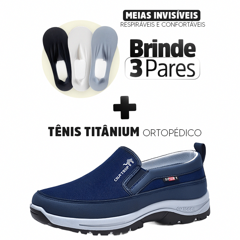 Tênis Sport Titanium Ortopédico + Brinde