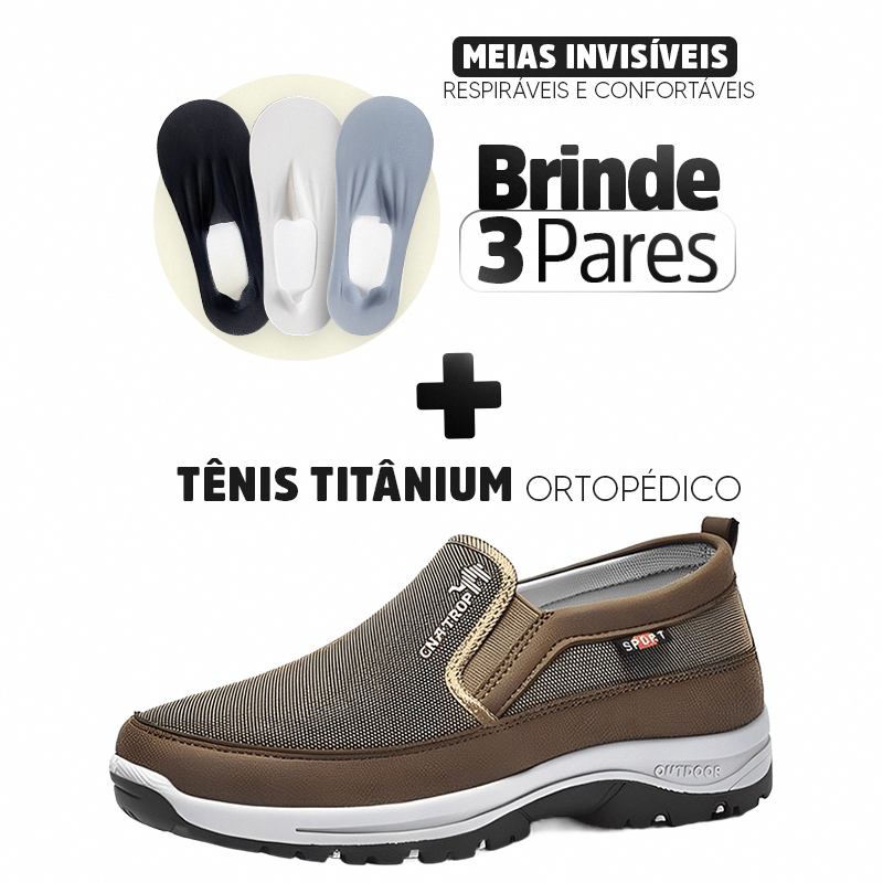 Tênis Sport Titanium Ortopédico + Brinde