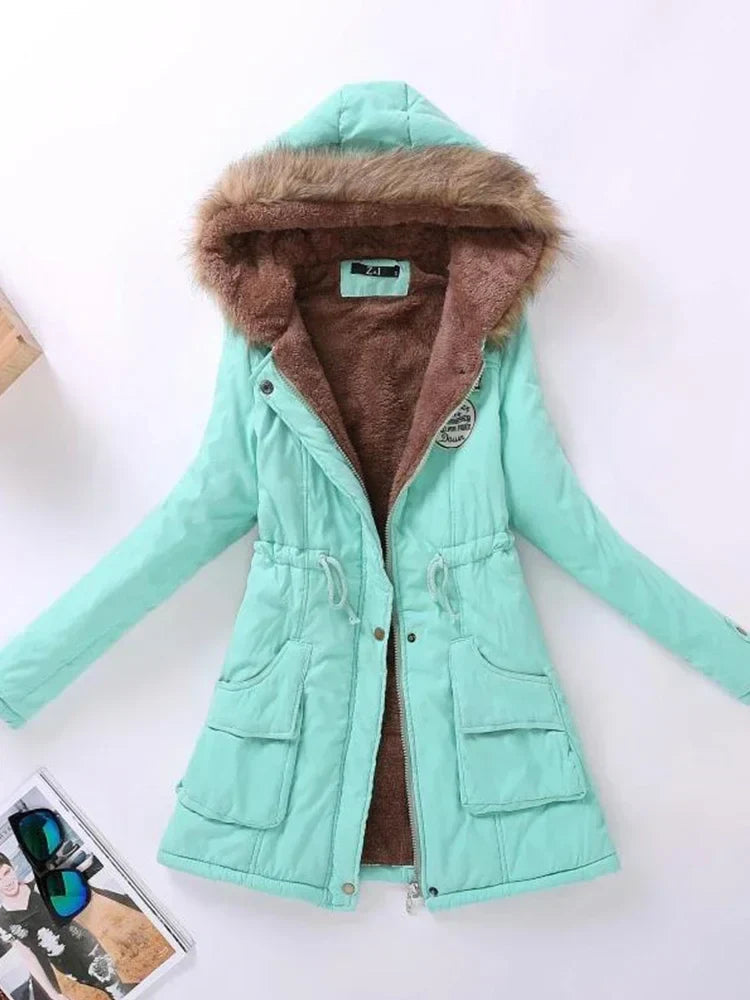 Jaqueta Parka Feminina Acolchoada com Saphira