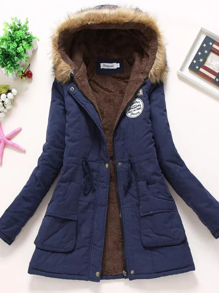Jaqueta Parka Feminina Acolchoada com Saphira