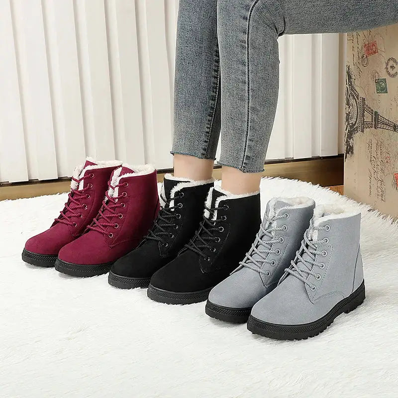 Bota Para Neve Feminina Forrada