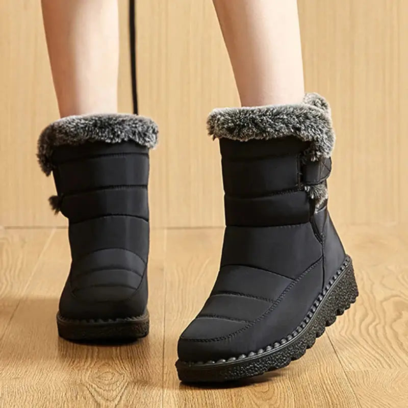 Bota Para Neve Feminina Forrada Impermeável